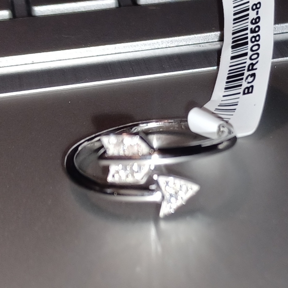 Adornia 925 silver infinite arrow ring
